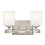 3_Kichler Marette 13 1/2" Wide Brushed Nickel 2-Light Bath Light more views