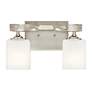 4_Kichler Marette 13 1/2" Wide Brushed Nickel 2-Light Bath Light more views