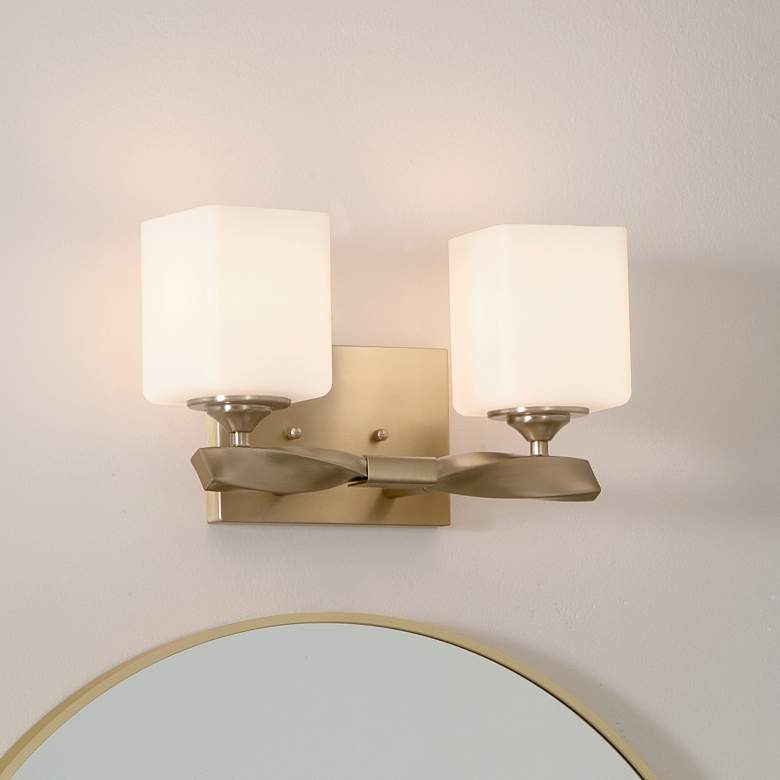 Image 2 Kichler Marette 13 1/2" Wide Champagne Bronze 2-Light Wall Sconce
