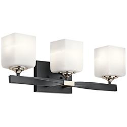 Kichler Marette 23" Wide Black 3-Light Bath Light