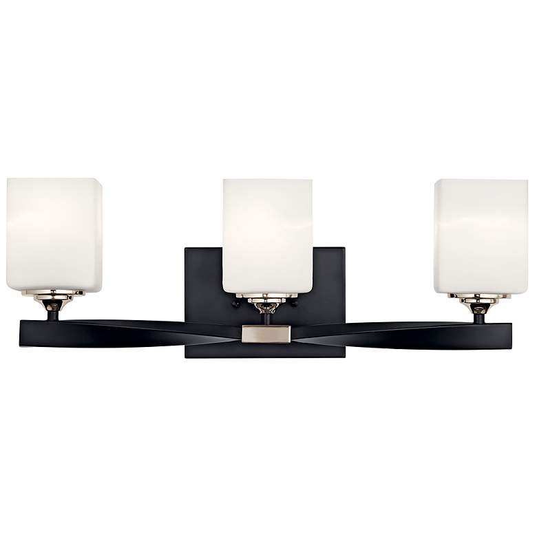 Image 3 Kichler Marette 23" Wide Black 3-Light Bath Light more views
