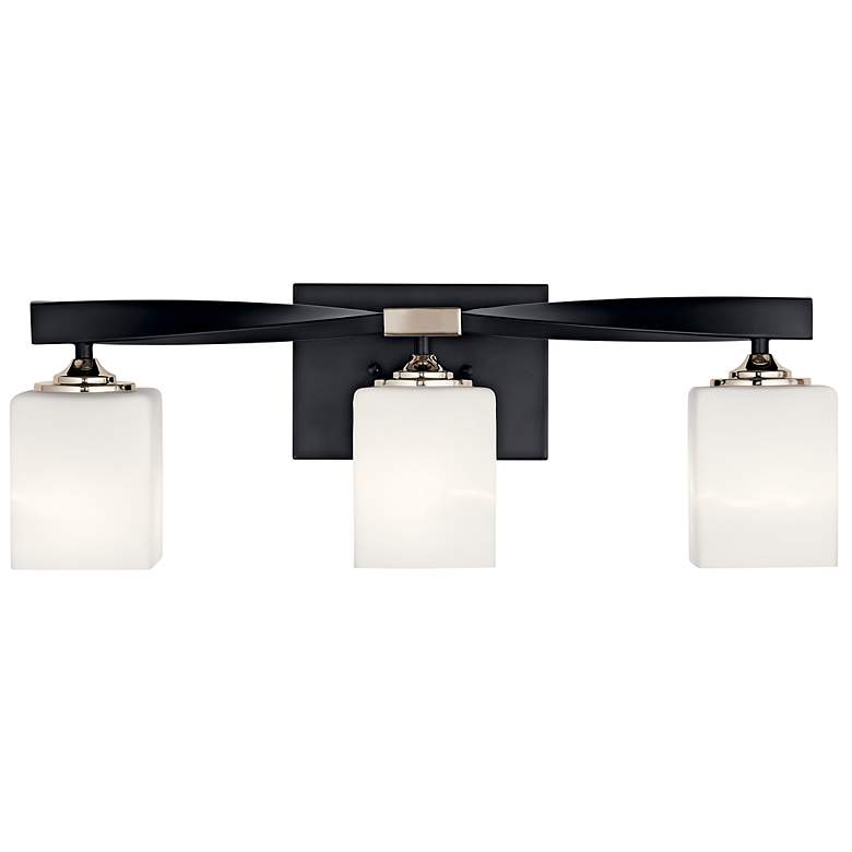 Image 4 Kichler Marette 23" Wide Black 3-Light Bath Light more views