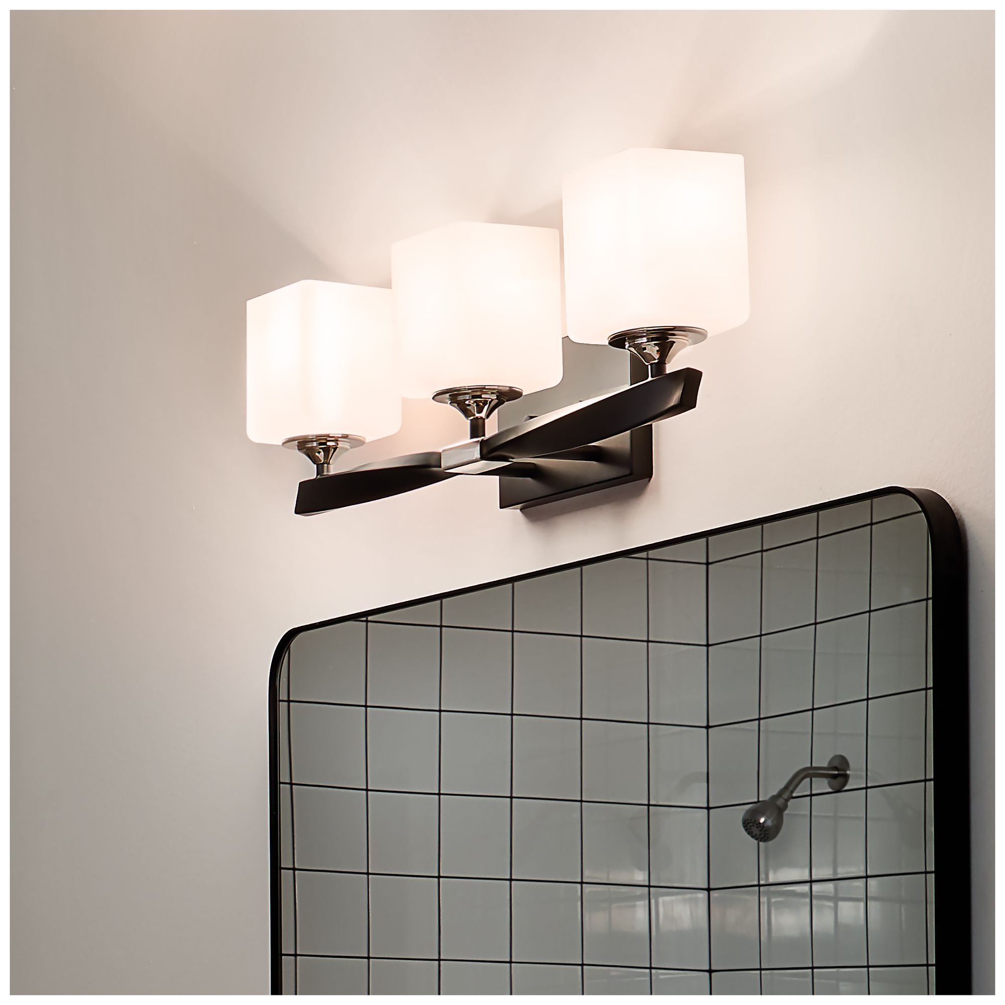 Kichler Marette 23" Wide Black 3-Light Bath Light