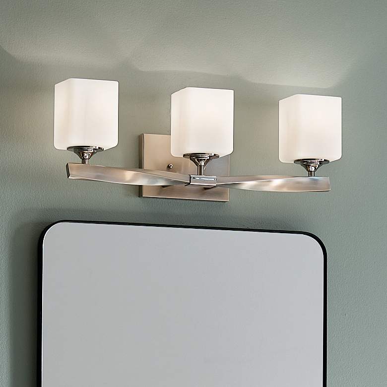 Image 2 Kichler Marette 23" Wide Brushed Nickel 3-Light Bath Light