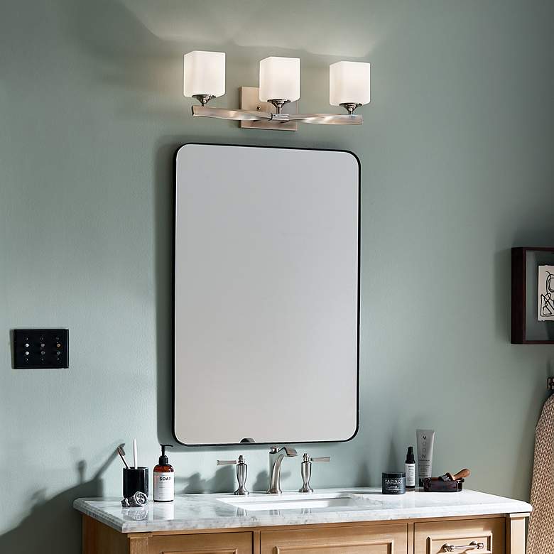 Image 7 Kichler Marette 23" Wide Brushed Nickel 3-Light Bath Light more views