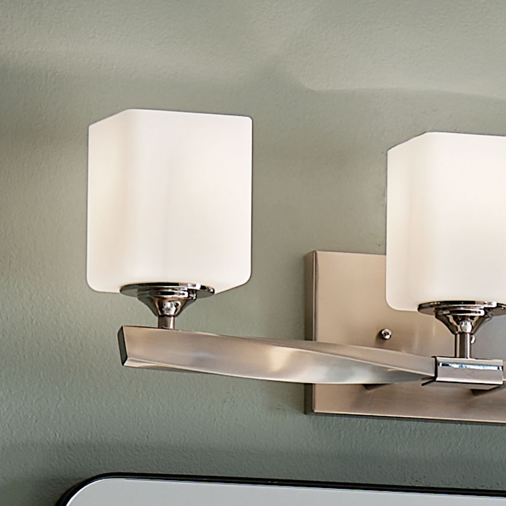 Kichler Marette 23" Wide Brushed Nickel 3-Light Bath Light in scene