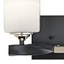 3_Kichler Marette 7 3/4" High Black 2-Light Wall Sconce more views