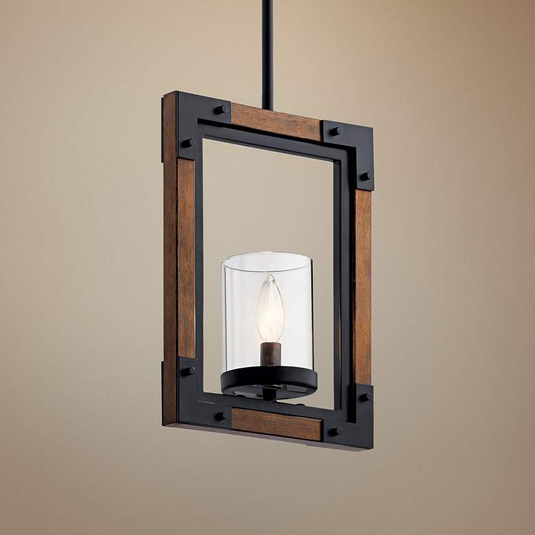 Image 1 Kichler Marimount 10 1/2" Wide Auburn Stained Mini Pendant