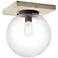 Kichler Marquee 11" Wide White-Washed Wood Ceiling Light