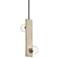 Kichler Marquee 7"W White Washed Wood 2-Light Mini Pendant