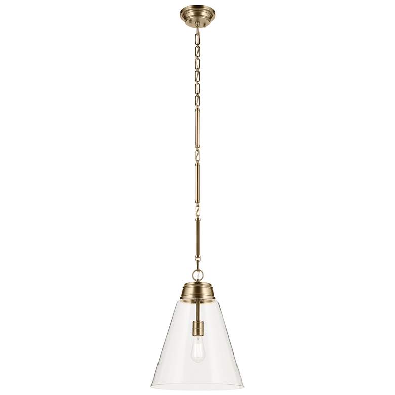 Image 1 Kichler Marsailli Champagne Bronze Pendant Large 1Lt with Clear Glass