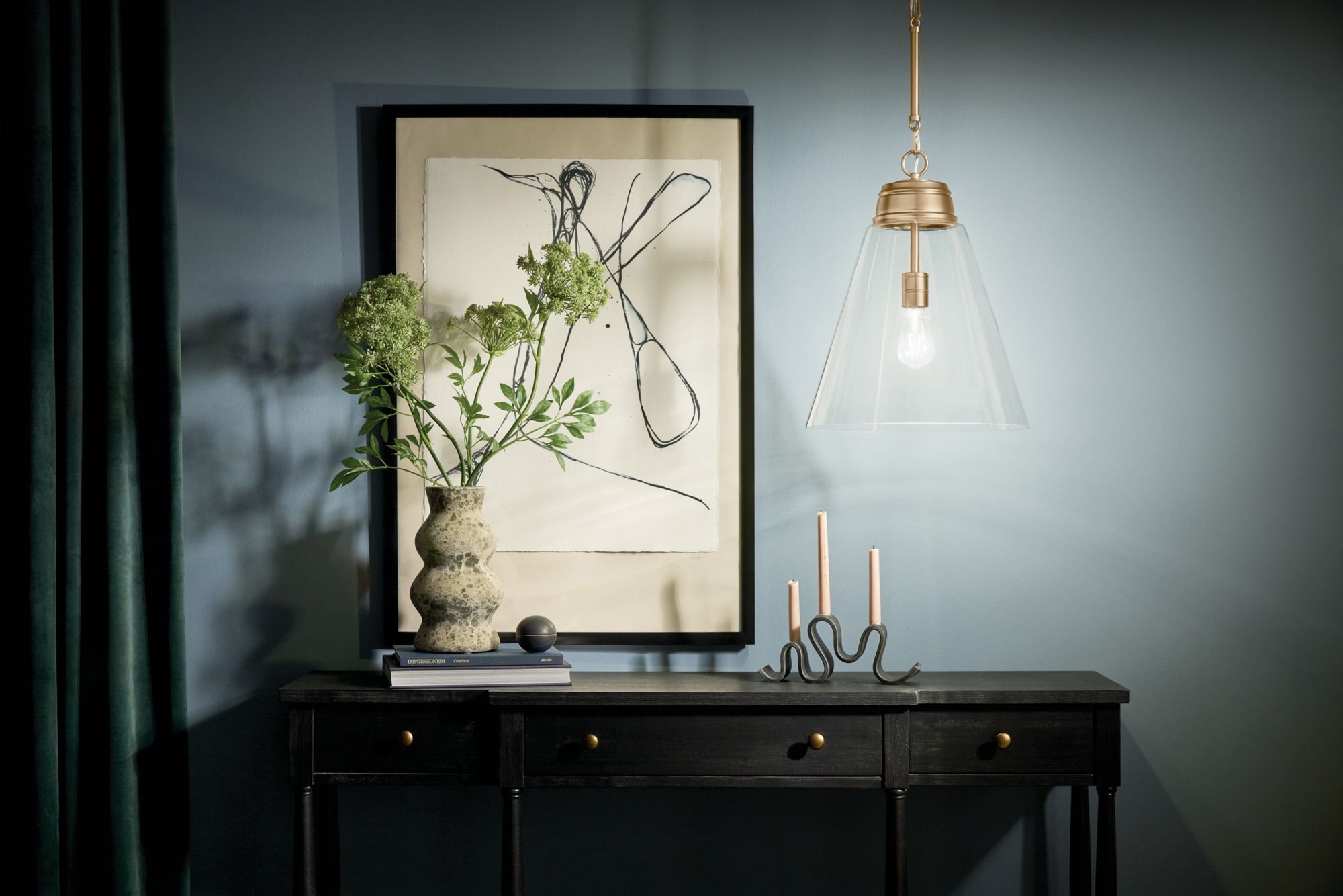 Image 4 Kichler Marsailli Champagne Bronze Pendant Large 1Lt with Clear Glass more views