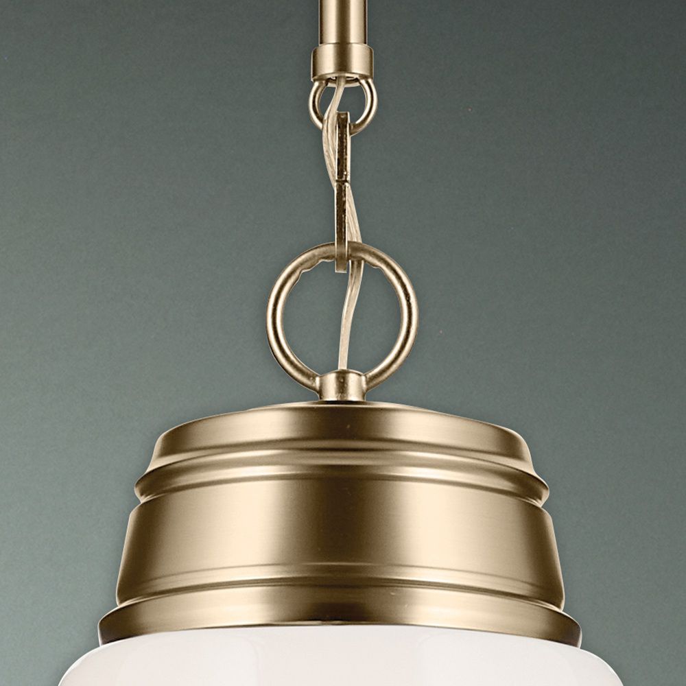 Image 7 Kichler Marsailli Champagne Bronze Pendant Large 1Lt with Opal Glass more views