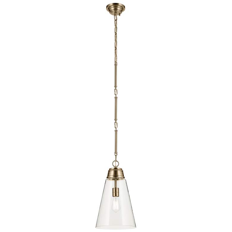 Image 1 Kichler Marsailli Champagne Bronze Pendant Medium 1Lt with Clear Glass