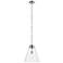 Kichler Marsailli Polished Nickel Pendant Large 1Lt with Clear Glass