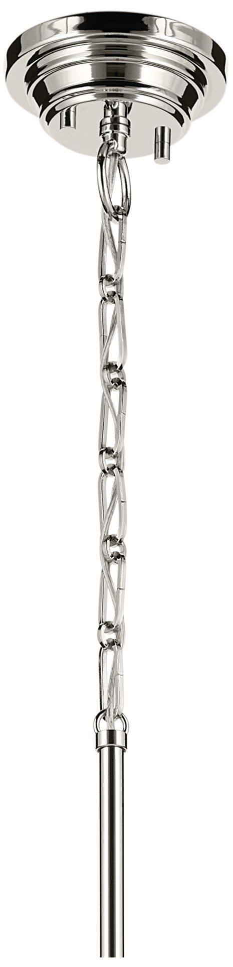 Image 6 Kichler Marsailli Polished Nickel Pendant Medium 1Lt with Clear Glass more views