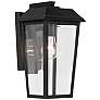 1_Kichler Mathus 13" High Textured Black Outdoor Wall Light