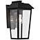 Kichler Mathus 13" High Textured Black Outdoor Wall Light