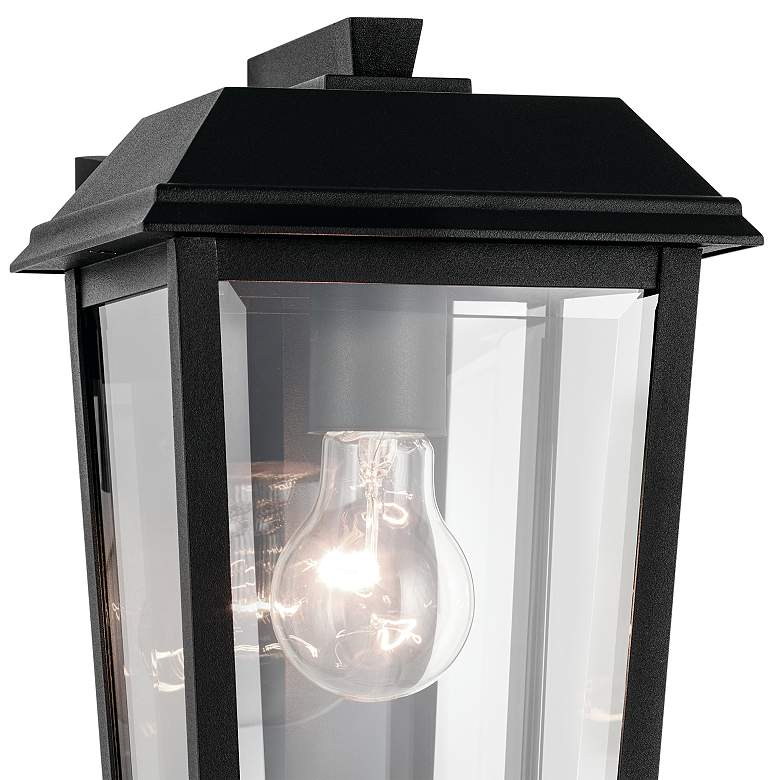 Image 2 Kichler Mathus 13" High Textured Black Outdoor Wall Light more views