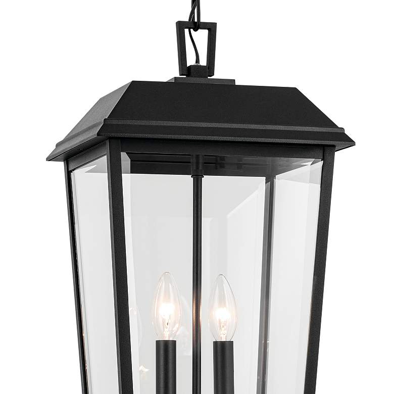 Image 2 Kichler Mathus 22" High Textured Black Outdoor Hanging Light more views