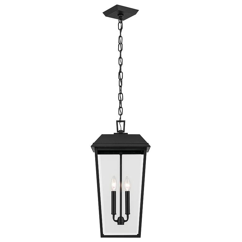 Image 3 Kichler Mathus 22" High Textured Black Outdoor Hanging Light more views
