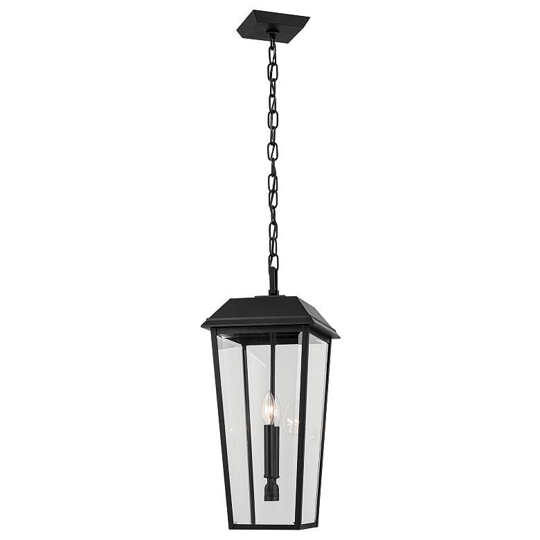 Image 4 Kichler Mathus 22" High Textured Black Outdoor Hanging Light more views
