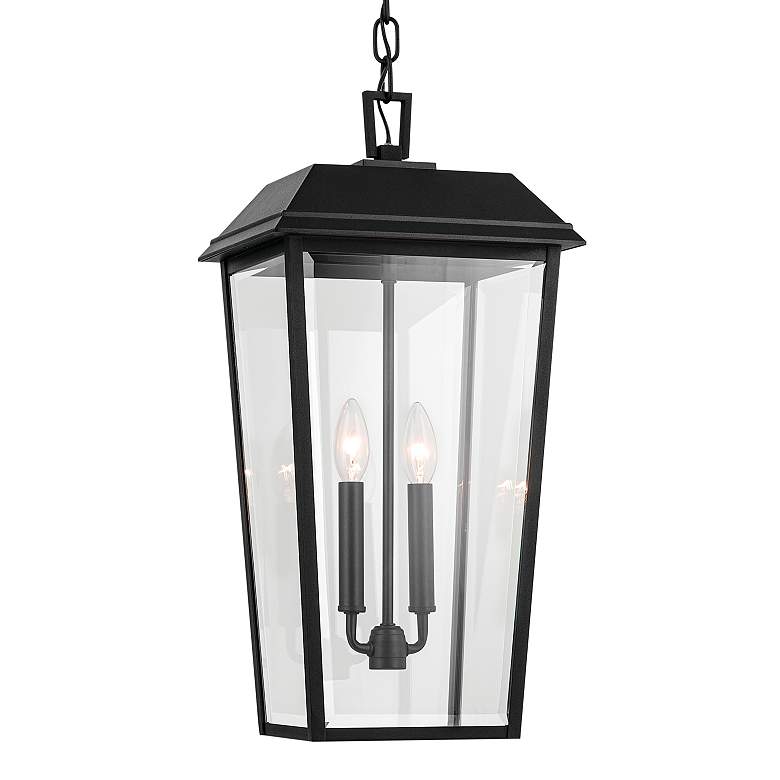 Image 5 Kichler Mathus 22" High Textured Black Outdoor Hanging Light more views