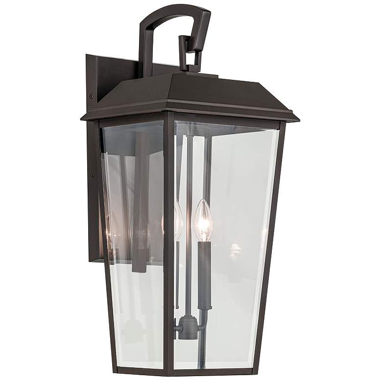 Image 1 Kichler Mathus 24 1/4"H Bronze 2-Light Outdoor Wall Light