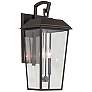 1_Kichler Mathus 24 1/4"H Bronze 2-Light Outdoor Wall Light
