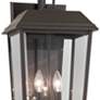 2_Kichler Mathus 24 1/4"H Bronze 2-Light Outdoor Wall Light more views