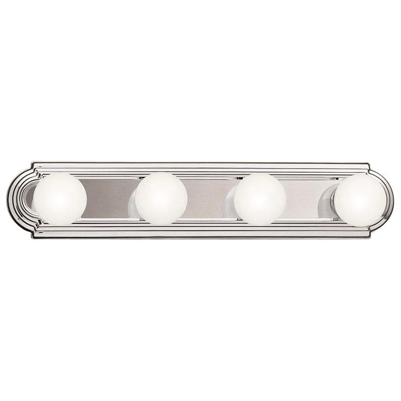 Image 2 Kichler McGuire 24 inch Wide Chrome 4-Light Linear Bath Light