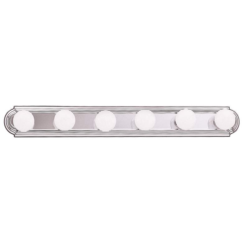 Image 1 Kichler McGuire 36" Wide Chrome 6-Light Linear Bath Light