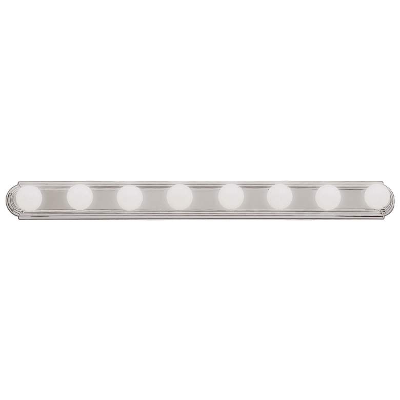 Image 1 Kichler McGuire 48" Wide Brushed Nickel 8-Light Linear Bath Light