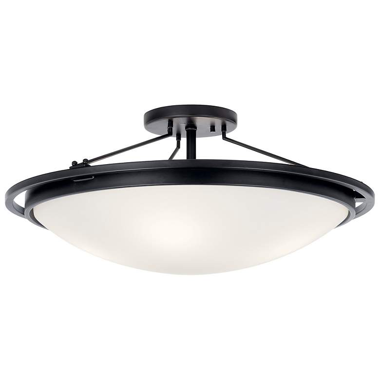 Image 3 Kichler Melanie 23 1/4" Wide Black Steel Ceiling Light