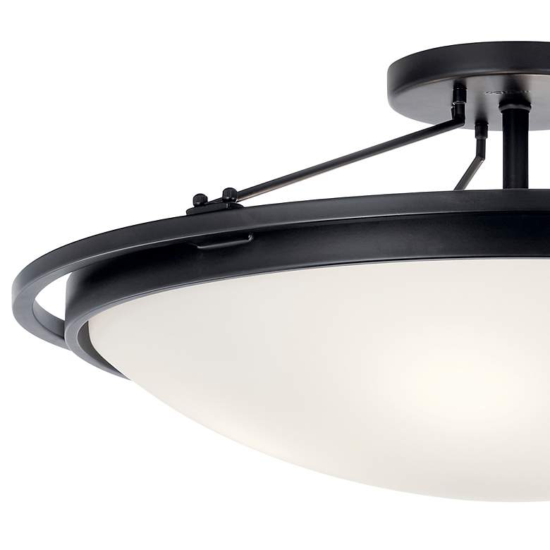 Image 4 Kichler Melanie 23 1/4" Wide Black Steel Ceiling Light more views