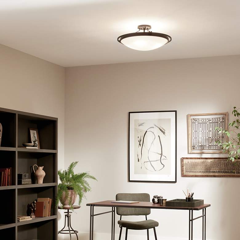 Image 5 Kichler Melanie 23 1/4" Wide Black Steel Ceiling Light more views