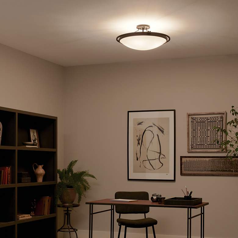 Image 6 Kichler Melanie 23 1/4" Wide Black Steel Ceiling Light more views