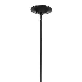 Image5 of Kichler Melis 35.8" Wide Black Finish Hurricane Glass Chandelier more views