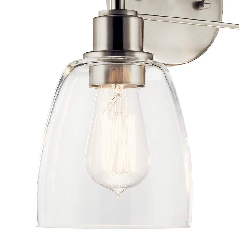 Image 5 Kichler Meller 15 1/4" Wide Brushed Nickel 2-Light Bath Light more views