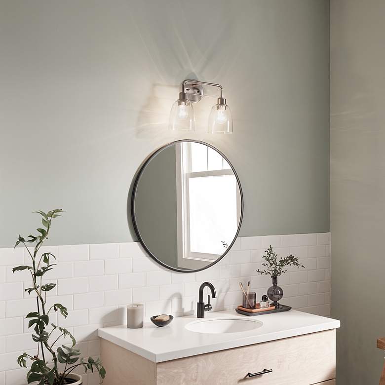 Image 6 Kichler Meller 15 1/4" Wide Brushed Nickel 2-Light Bath Light more views