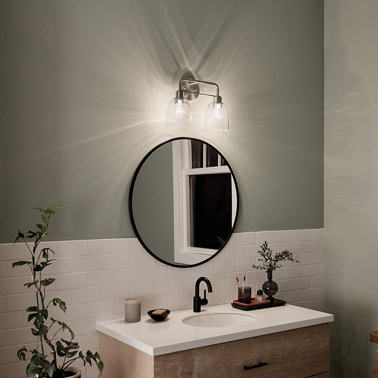 Image 7 Kichler Meller 15 1/4" Wide Brushed Nickel 2-Light Bath Light more views