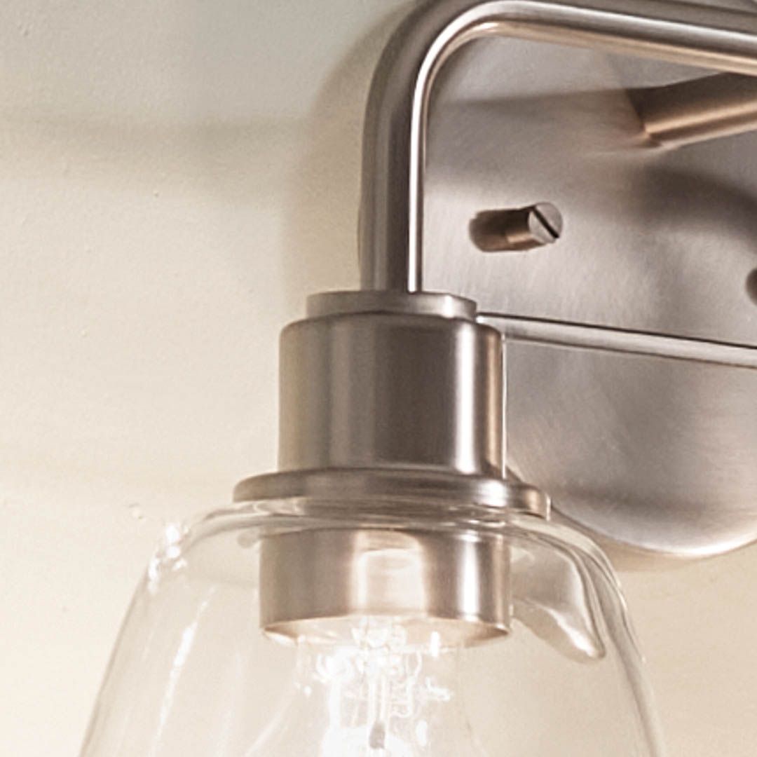 Kichler Meller 15 1/4" Wide Brushed Nickel 2-Light Bath Light