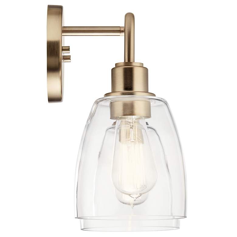 Image 6 Kichler Meller 15 1/4"W Champagne Bronze 2-Light Wall Sconce more views