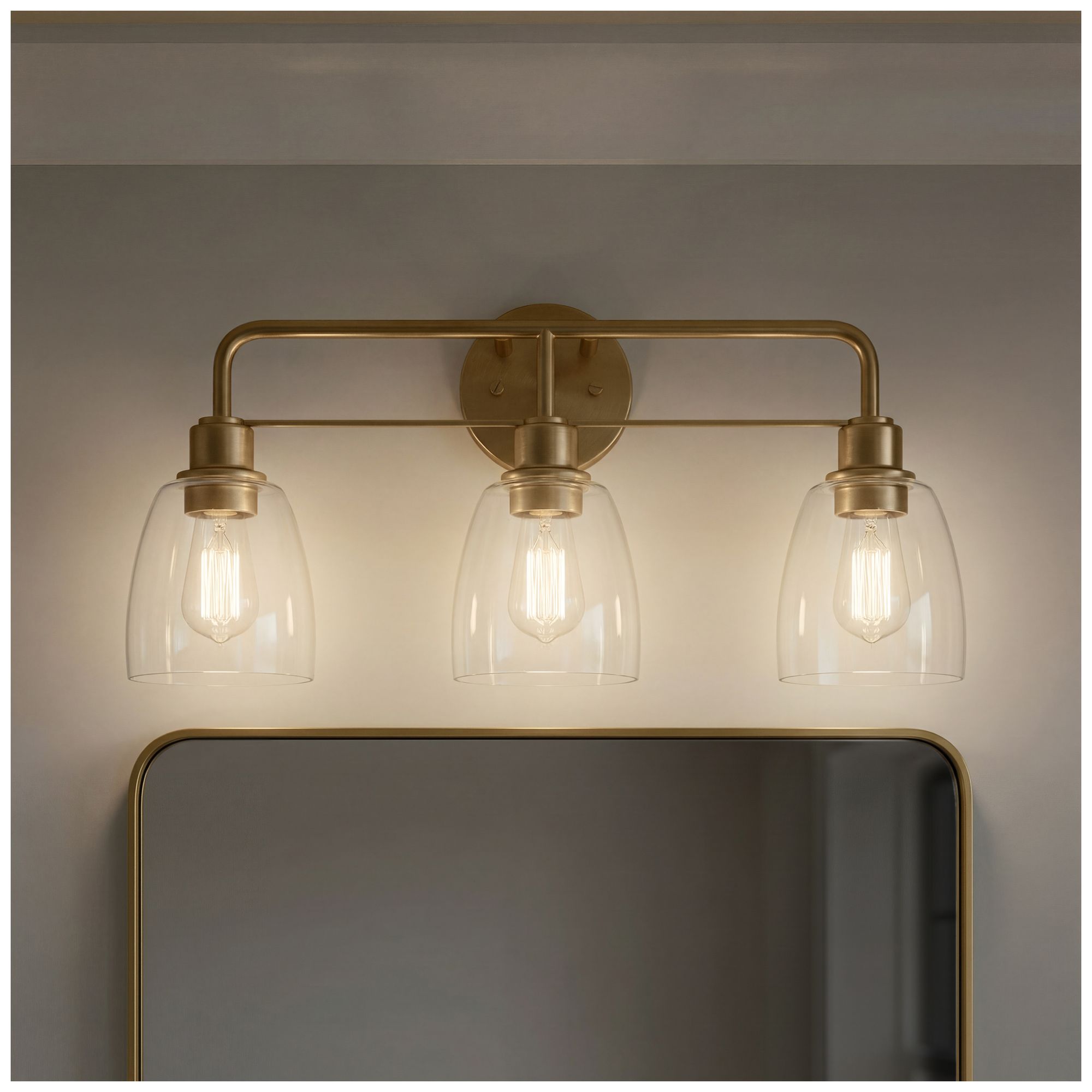 Kichler Meller 24 1/4"W Champagne Bronze 3-Light Bath Light in scene