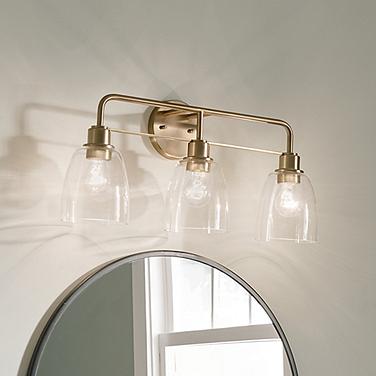 Kichler Meller 24 1/4"W Champagne Bronze 3-Light Bath Light