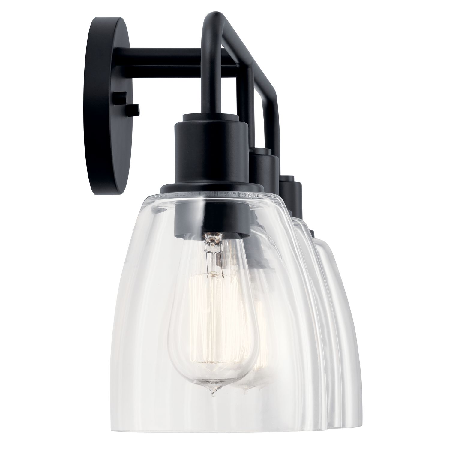 Image 4 Kichler Meller 24" Wide Black 3-Light Vanity Bath Light more views