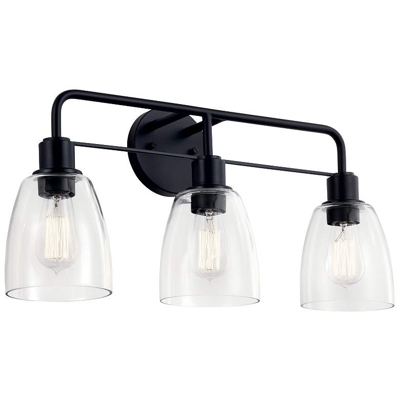 Image 2 Kichler Meller Black Bath 3Lt