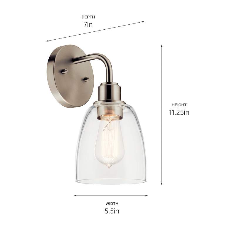 Image 4 Kichler Meller Wall Sconce 1Lt more views
