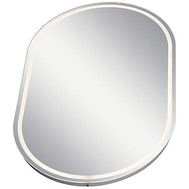 Kichler Menillo 38 1/2" x 24" Etched Glass LED Vanity Bath Mirror
