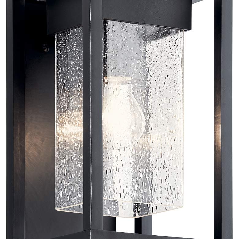Image 4 Kichler Mercer 12" High Black Silver Outdoor Wall Light more views